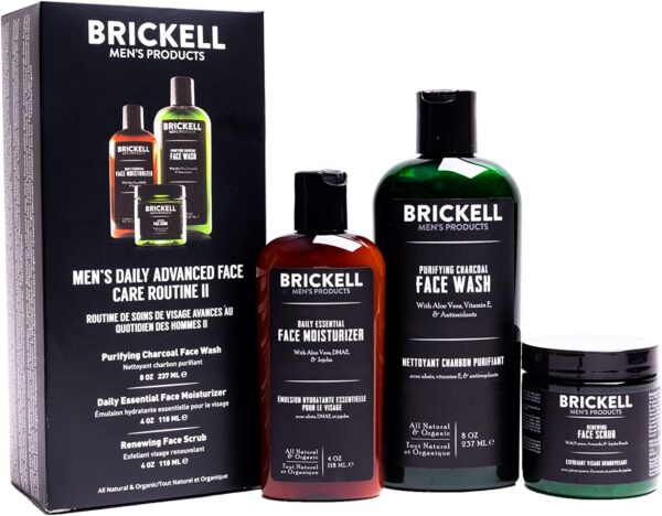 Brickell Men's Daily Advanced Face Care Routine II