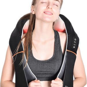 RENPHO Neck Massager with Heat, Portable Shoulder Massager